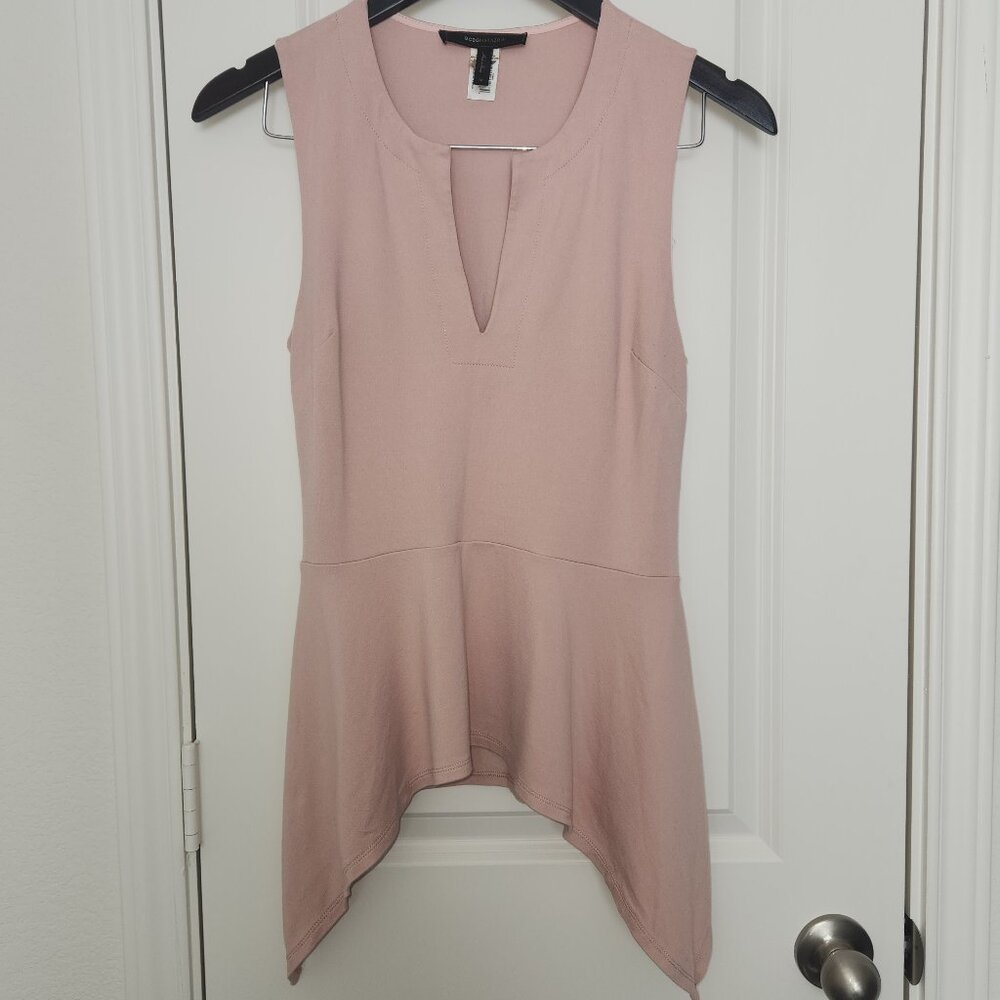 ✨ BCBGMaxAzria Sleeveless Asymmetrical Tobin Top – Size M ✨